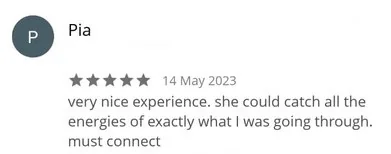 Google review for GH Counseling and Meditation